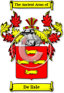 De lisle Family Crest Download (jpg) Legacy Series - 150 DPI